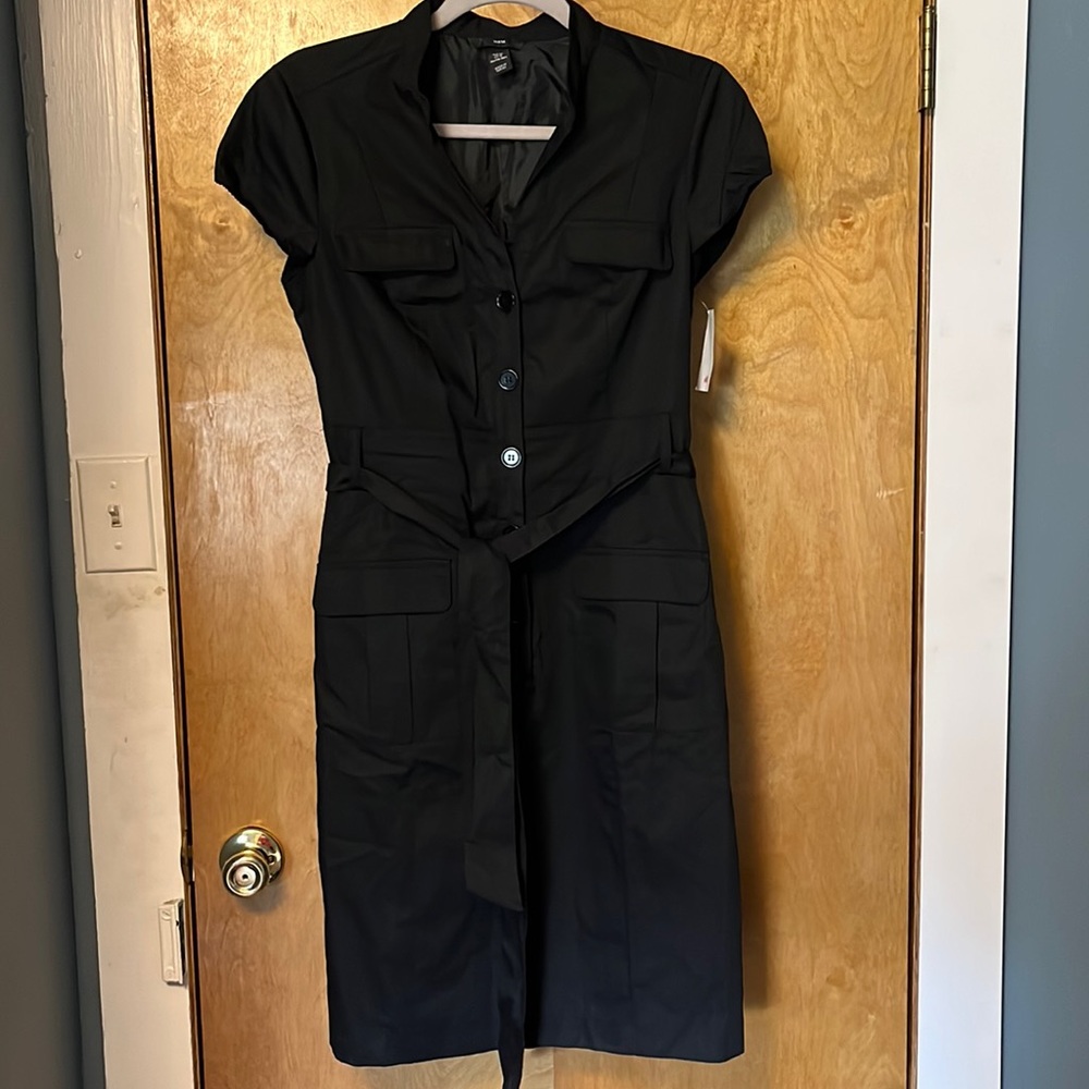 NWT black belted dress from H&M